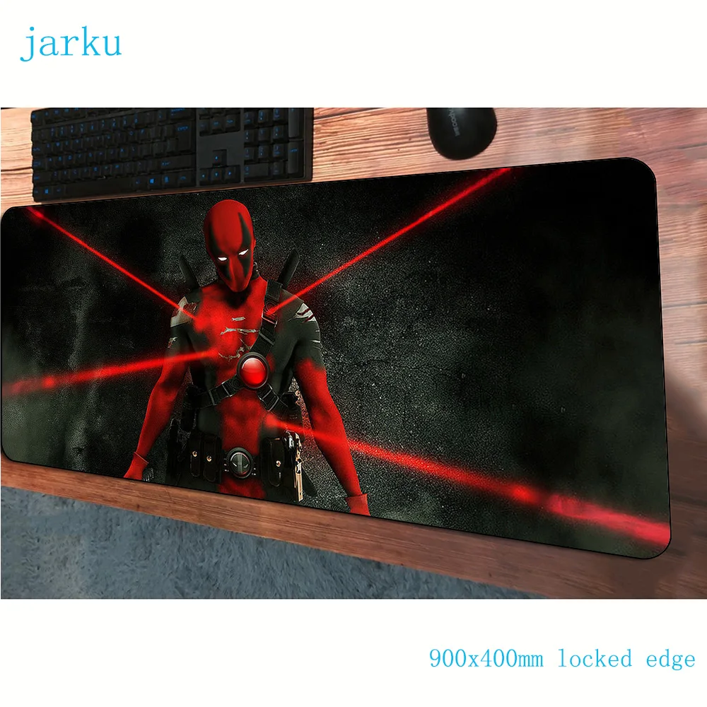 Коврик для мыши Deadpool, 900x400x2 мм, Подарочный коврик для мальчика, коврик для мыши, коврик для компьютерной мыши, подставка для запястья, игровой коврик для мыши для геймера