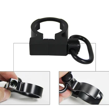 

Tactical QD Quick Detach Black End Plate Sling Swivel Adapter for Hunting 223/5.56 Mount for Carbines AR15 M4 Rifle RL37-0105