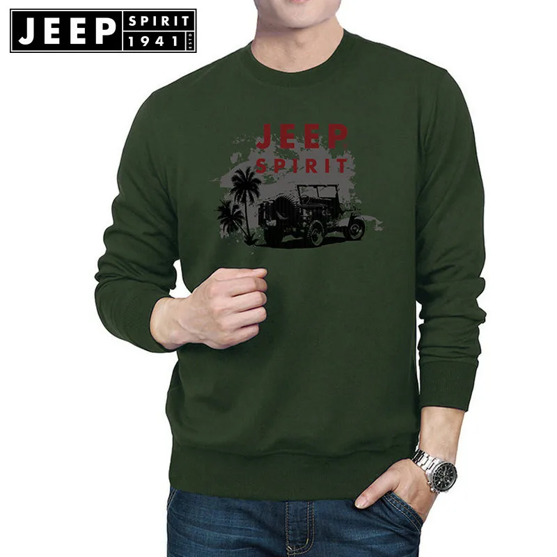 JEEP SPIRIT Футболка мужская мужская с длинным рукавом футболки принт o-образным вырезом Военная футболка homme Футболка мужская XXXL Camisetas hombre