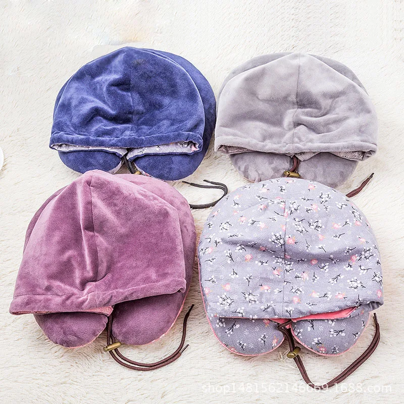 Multi-functional U-shape Travel Pillow Travel Essential Business Trip Shading Rest Hat Office Nap Pillow Accessories Supplies