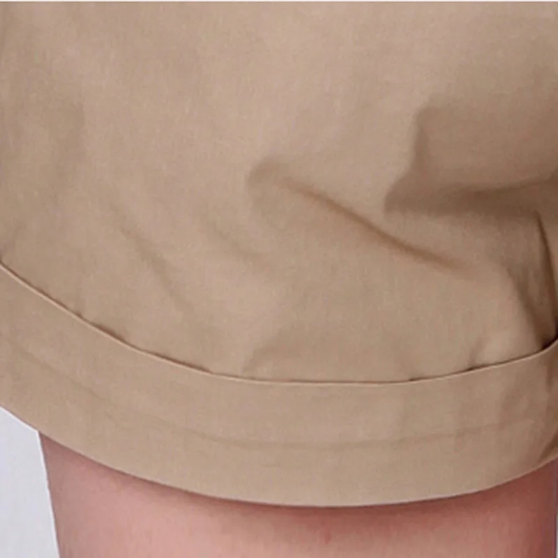 Летние женские хлопковые шорты черного цвета большие размеры S 3XL однотонные