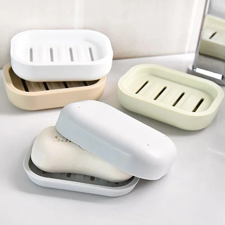 Креативный держатель для мыла с двойным сливом нескользящая мыльница чистые