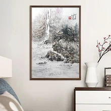 Китайская живопись ручная роспись стены Искусство для дома и офиса украшения-Традиционный китайский пейзаж живопись-ручная работа