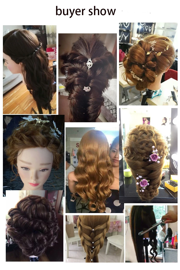 Good Quality Mannequin Head With 80% Golden Human Hair Professional Practise Hairstyle Manikin Head Hairdressing Training Head Good Quality Mannequin Head With 80% Golden Human Hair Professional Practise Hairstyle Manikin Head Hairdressing Training Head
