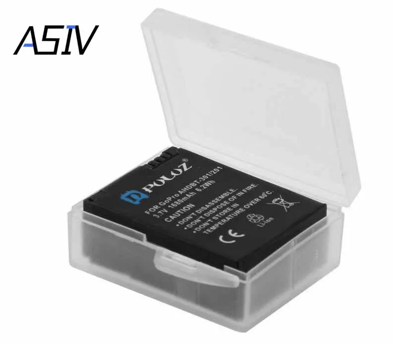 Transparent Clear Plastic Protective Camera Battery Case Storage Box