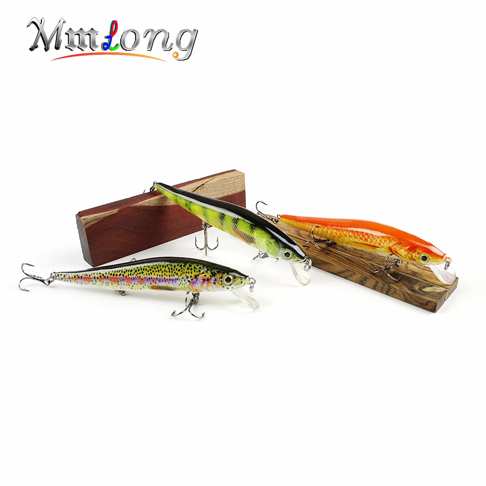 Mmlong 12cm Realistic Minnow Fishing Lure Popular Fishing Bait 14.6g Lifelike Crankbait Hard Fish Wobbler Tackle Pesca AH09C