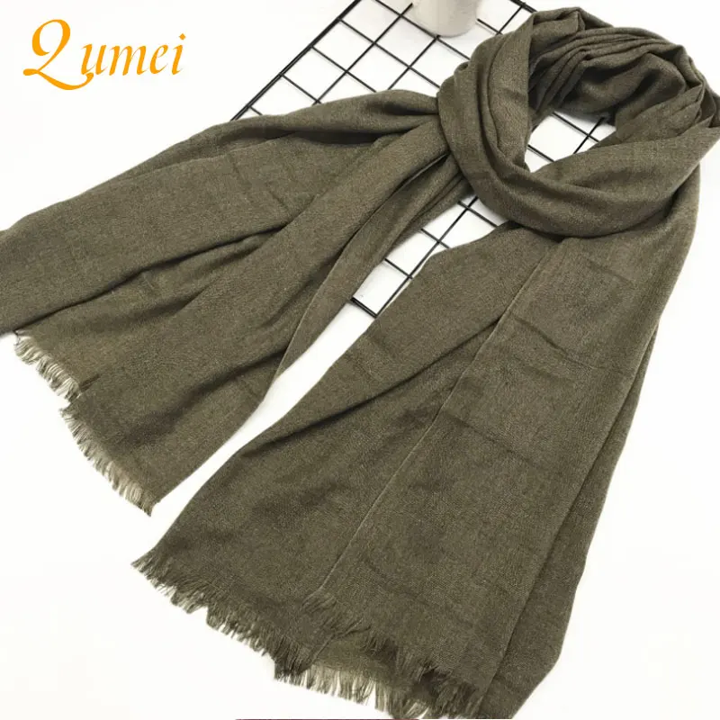 

3pcs Qumei spring winter New Ladies scarves Cotton and hemp shawl Two colored flax collar scarves for women shawls and wraps A19