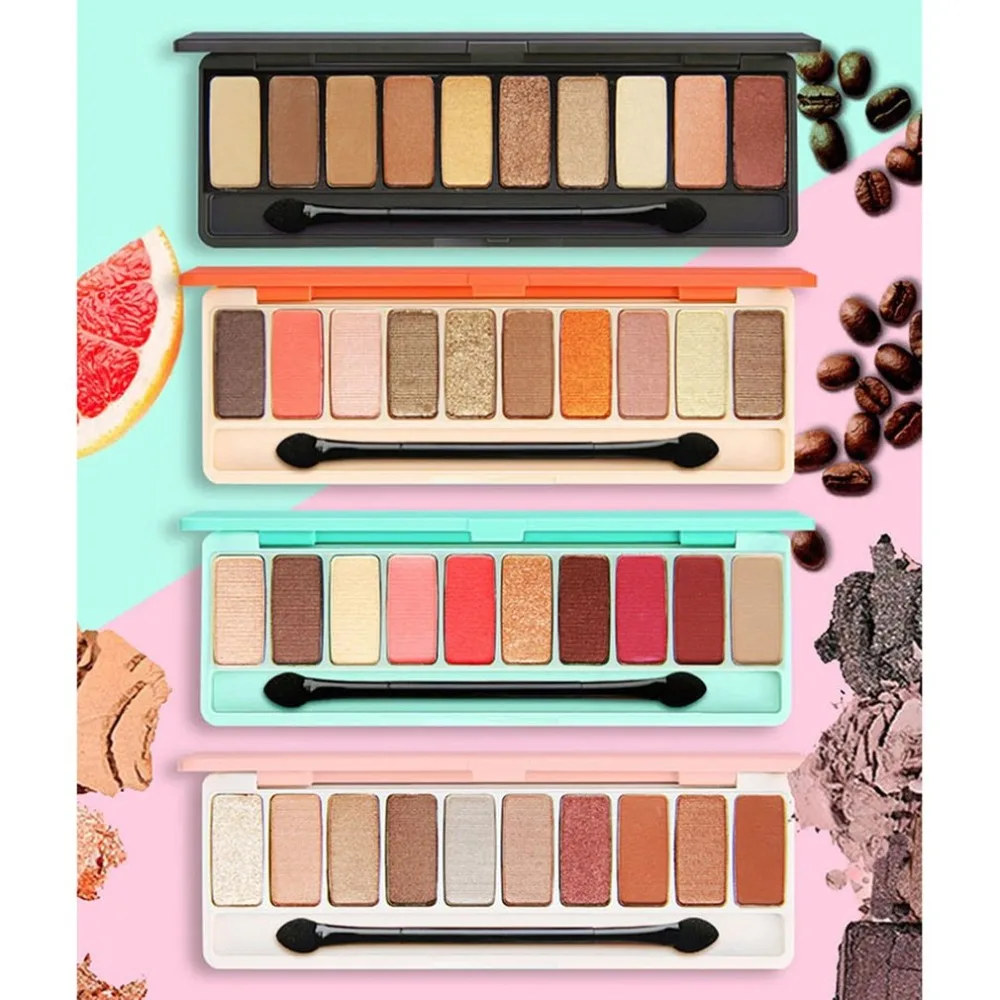 

NV5135 4 Colors Cosmetic Makeup Eye Shadow Long Lasting Eye Shadow Shimmer Glitter Metallic Makeup Palette 2018 NEW SELLING