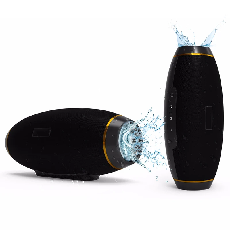H20 الرجبي للماء سمّاعات بلوتوث في الهواء الطلق مضخم صوت PC المنزل اللاسلكية مكبر الصوت مع تجدد Powerbank تهمة يدوي TF AUX USB