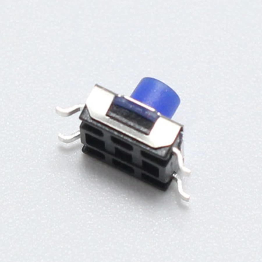 5 шт. 6*6*5 мм 4Pin SMD водонепроницаемый силиконовый Такт переключатель 6x6x5 мм 4P Микро Кнопка Тактильные переключатели прозрачный синий