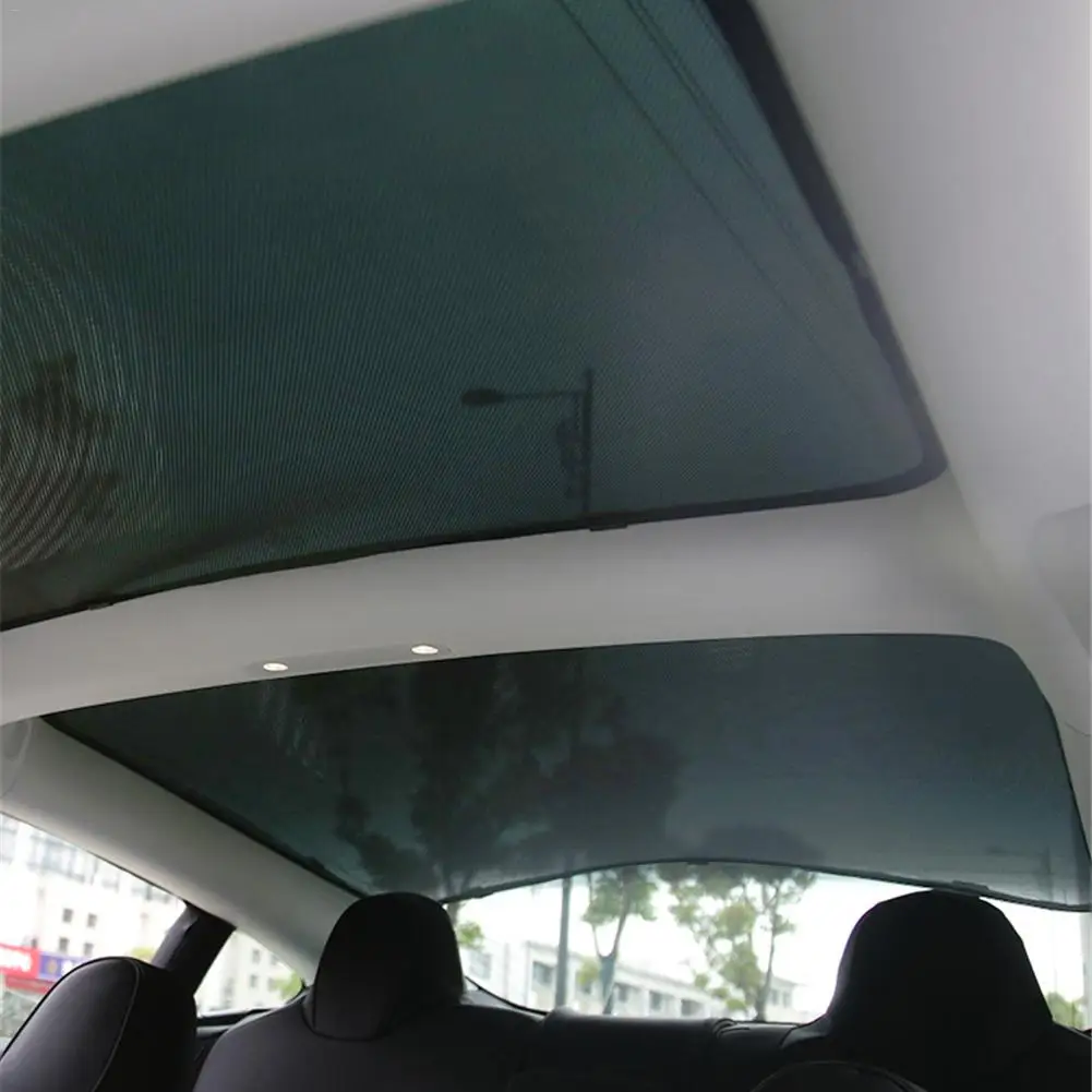 Rear Liftgate Sunroof Sunshade Skylight Blind Shading Net Sun protection Curtain for Model S