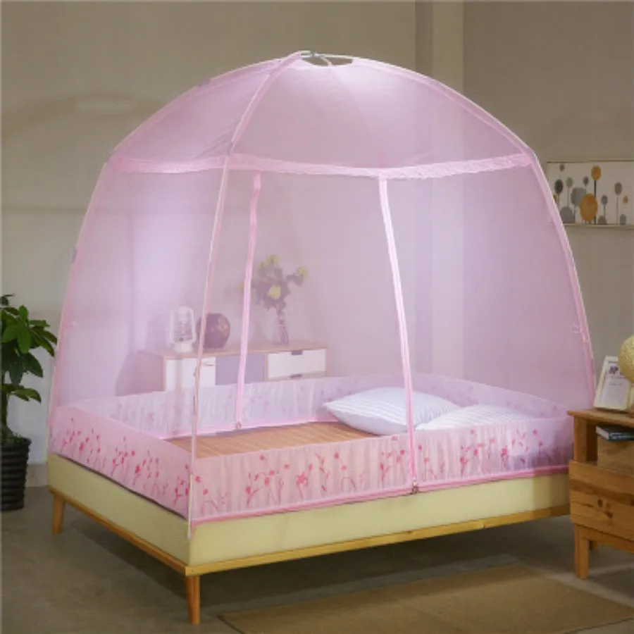 Yurts используются для кроватей 180 см * 200 и на 2 двери установлены москитные сетки с