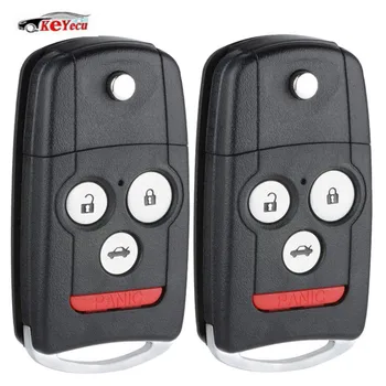 

KEYECU 2 Pcs Replacement Remote Car Key Fob 4 Buttons for 2008-2012 Honda Acura TL 2009-2014 TSX 2009-2014 ZDX FCC: MLBHLIK-1T