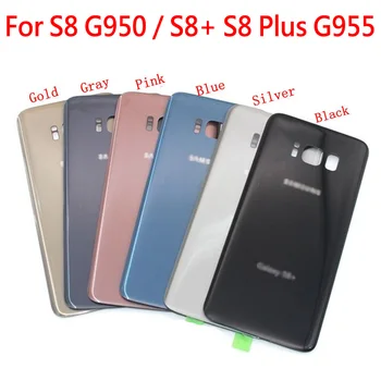 

Back Glass Replacement For Samsung Galaxy S8 G950 / S8+ S8 Plus G955 G955F Battery Cover Rear Door Housing Case 50 Pcs/lot
