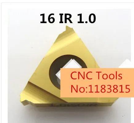 16 IR 1,0 ISO, Индексируемые вольфрамокарбидные резьботокарный станок вставки для резьбовой токарный держатель, держатели резцов