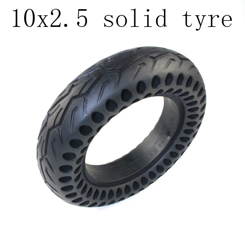 Горячая 10 дюймов Твердые Tyre10x2.50Tire подходит электрический самокат Баланс колеса велосипеда шины 10x2,5 надувная шина и внутренняя трубка