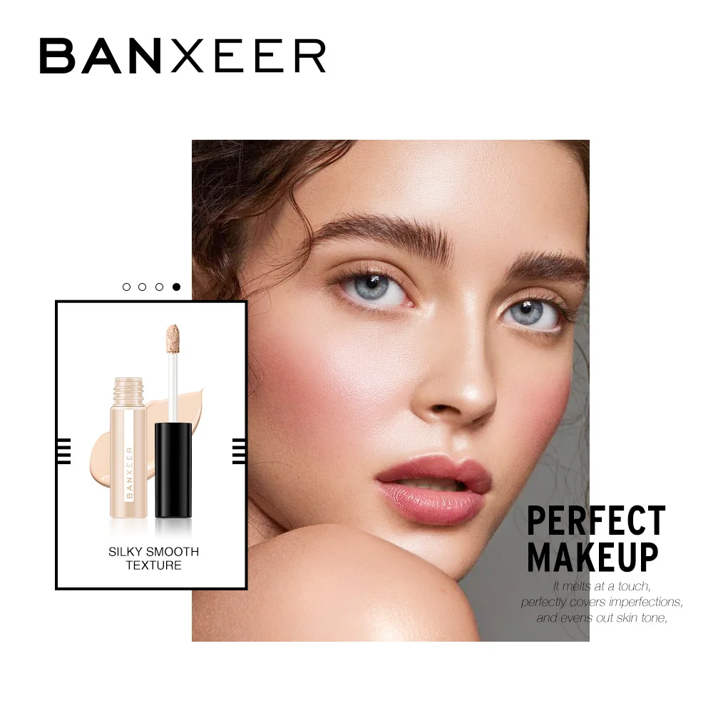 BANXEER консилер полное покрытие тональный крем для лица консилер, база под макияж жидкий l глаз Темный корректор кругов водостойкий макияж