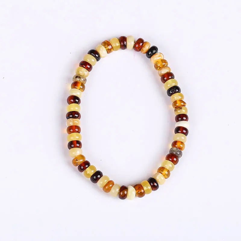 Genuine Sterling Silver National Flower DIY Mosaic Natural Amber Beeswax Tassou High - end Women 's Silver Handle Bracelet Genuine Sterling Silver National Flower DIY Mosaic Natural Amber Beeswax Tassou High - end Women 's Silver Handle Bracelet