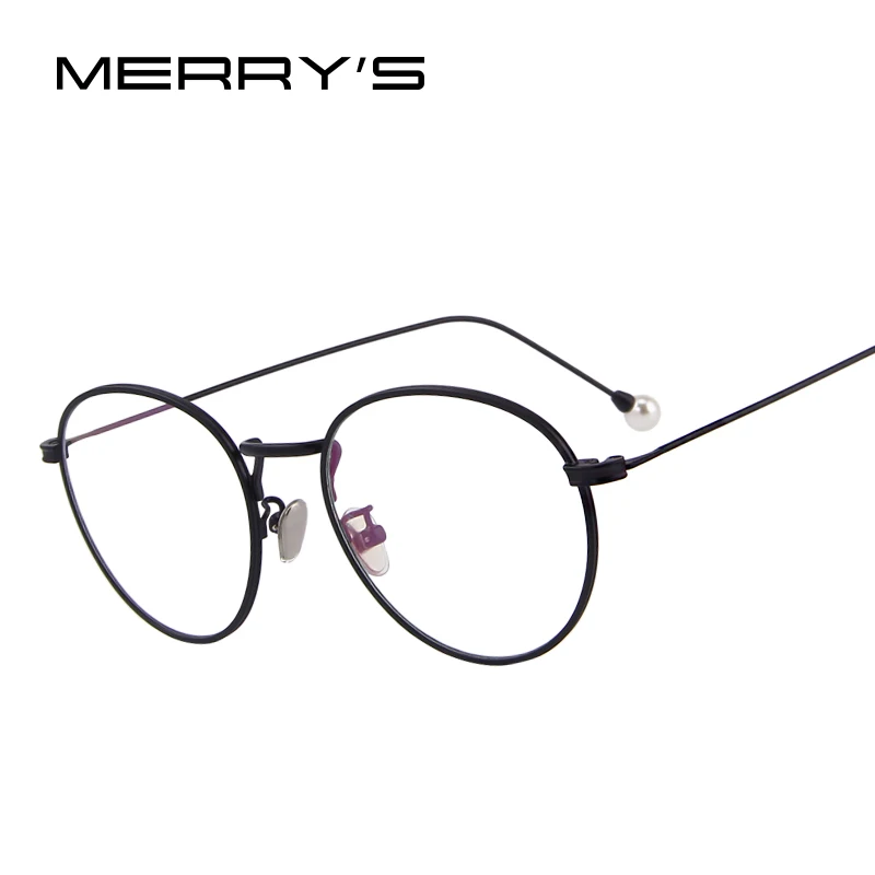 

MERRY'S DESIGN Women Fashion Optical Frames Eyeglasses Radiation-resistant Glasses Pearl Legs S'2076