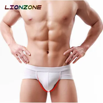 

LIONZONE 2018 New Men's Underwear Modal Breathable Low Waist Sexy U Convex Design Men Boxer Shorts 16 Colors Hot Sale