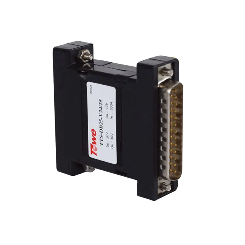 

TOWE TTS-DB15-V11/15 15-pin D-type connector, 5V Data Line Protection RS232 RS422 RS485 lightning protector