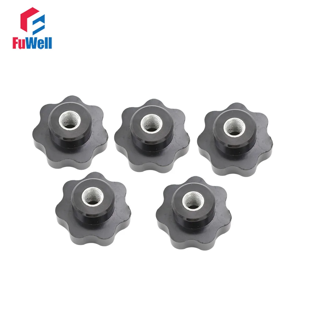 Buy 5pcs M12 x 50mm Female Thread Star Nut Knob