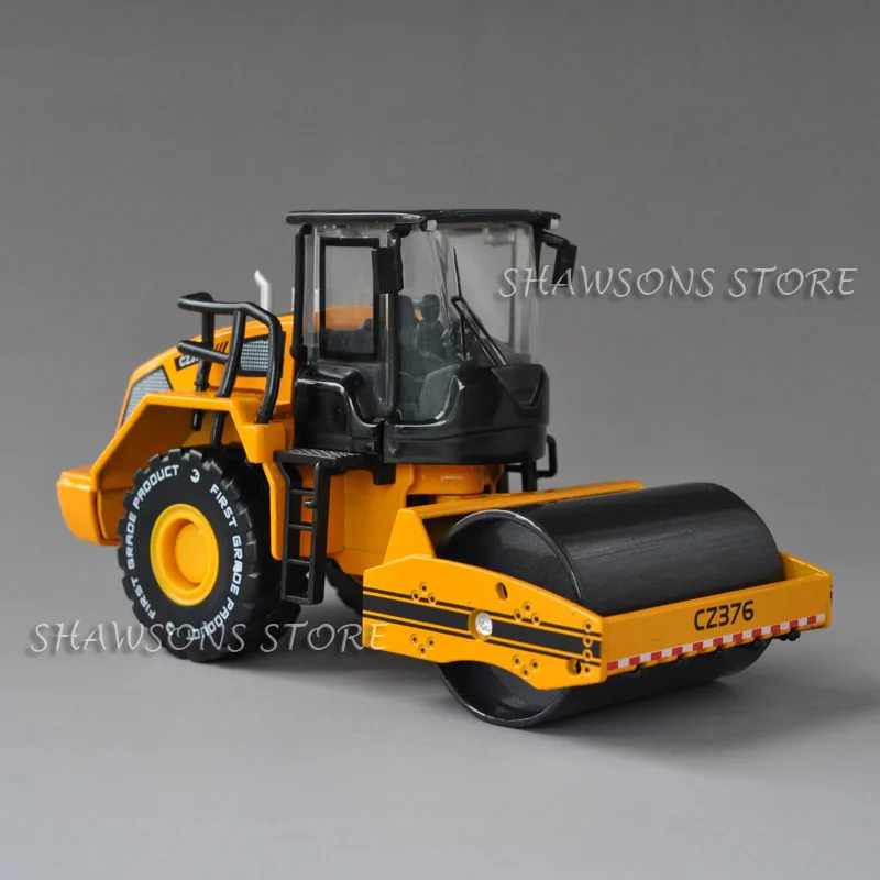 

1:50 Diecast Metal Engineering Vehicle Model Toys Drum Road Roller Truck Replica Collection