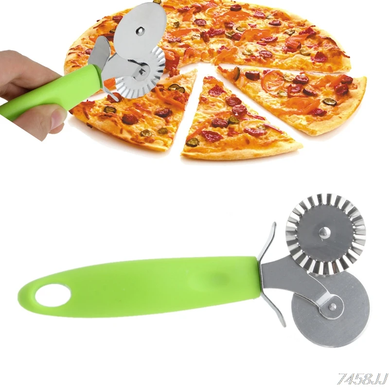 Stainless Steel Roller Pizza Cutter Round Hob Wheel Knife Dough Tools, pizza cutter,roller cutter,pizza roller,pizza roller pin