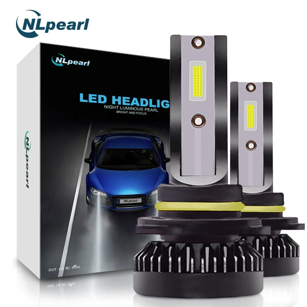

NLpearl 2pcs Auto Lamp H7 Led Canbus MINI H1 H8 H9 H11 LED Car Headllight Bulbs 6000K Fog Lamp 9005 HB3 9006 HB4 Fog Light Bulbs