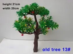 АБС-пластик Ёлки модель с красных фруктов 3D модель делает поезд Пейзаж Весы 21 см