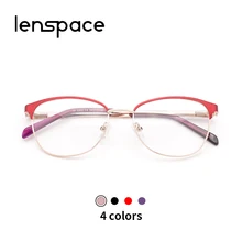 Металлические женские очки кошачий глаз оправы для женщин винтажные очки Женские оправы для очков Ретро Винтажные оправы для очков