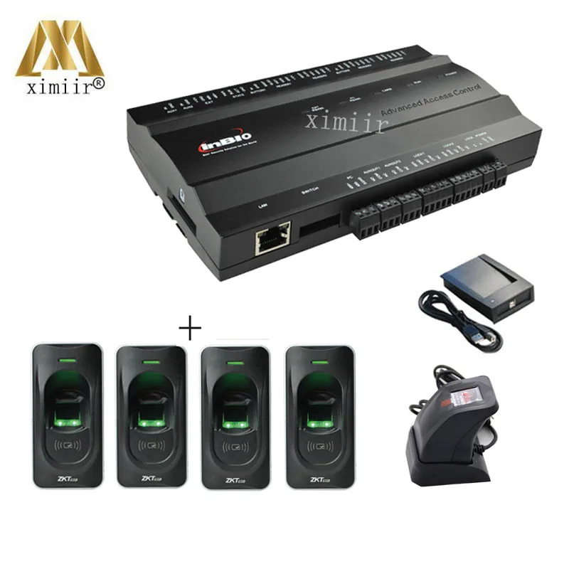 

Inbio260 two doors fingerprint /card access control board with 4PC FR1200 fingerprint reader 1 fingerprint sensor 1 card reader