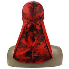 Новая шелковистая камуфляжная дураг 360540720 волны удлиненный хвост и широкие ремни для мужчин строчка снаружи Камуфляжный принт дураг