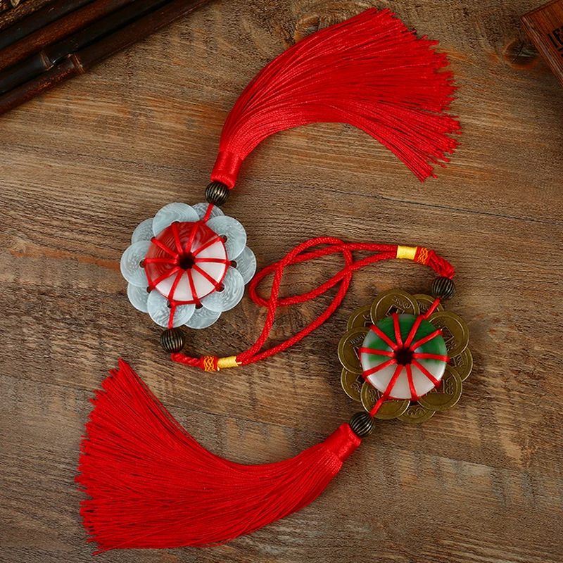 10 шт. Diy подвеска в виде китайского узла бахрома отделка медные монеты с