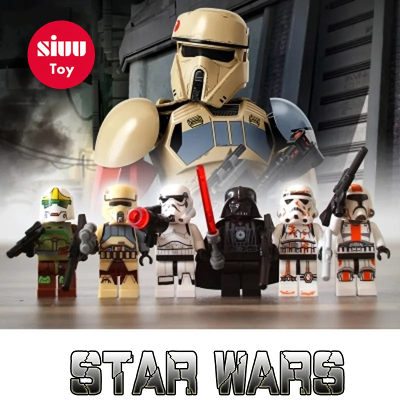 Legoing Star Plan Last Jedi Imperial Army Military Clone Trooper Stormtrooper Model Building Block STARWARS Toy Figures Legoing Star Plan Last Jedi Imperial Army Military Clone Trooper Stormtrooper Model Building Block STARWARS Toy Figures