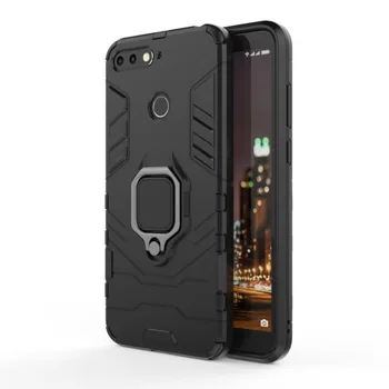 

For Huawei Honor 7C Case 5.7&quot Car Holder Magnetic Ring Bracket Armor Cover Huawei Honor 7C 7 C AUM-L41 Russian Version Funda