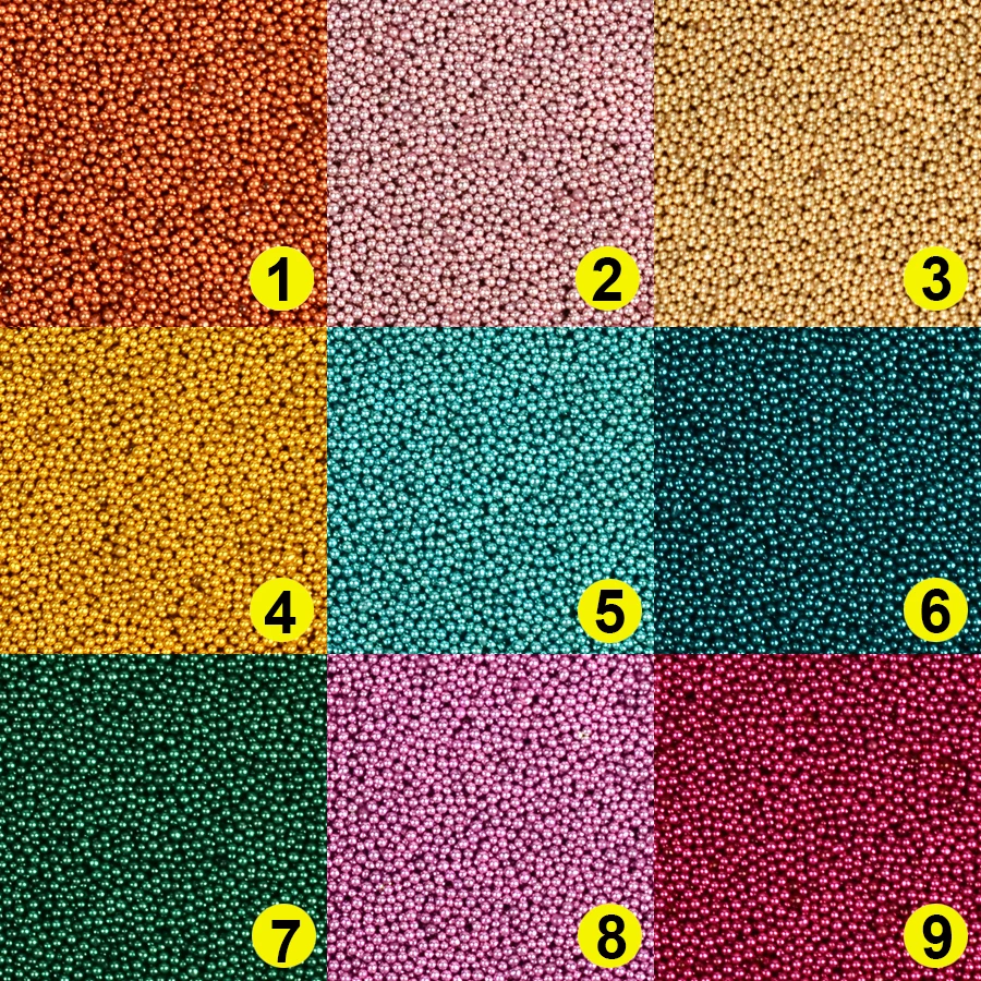 

3D Metal Micro Nail Caviar Beads Silver Gold Small Glass Beads for Jewelry Making Diy Art Decorations Seedbeads 0.6-0.8mm bijoux