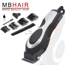 Профессиональный титановый клипер для волос с проводным лезвием, электрический триммер для волос, мощный станок для бритья волос, машинка для стрижки волос, электрический триммер для бороды