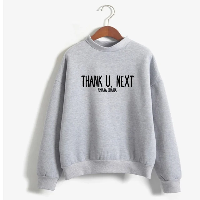 ariana grande thank u next sweatshirt women casual letter print jumpers