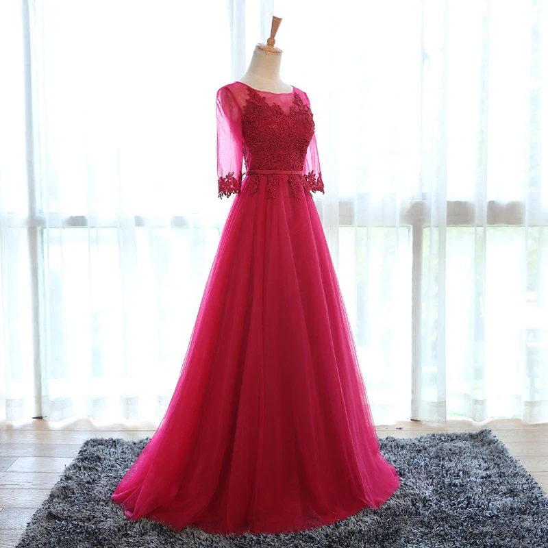 Вечерние платья Длинные вечерние элегантные серые, винно-красные, розовые, много цветов реальные фото вечерние платье, вечерний наряд Vestido de Festa DR06T