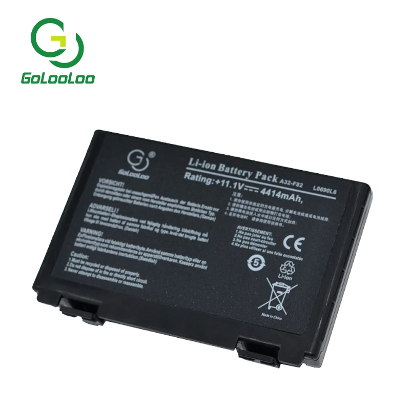 Golooloo Аккумулятор для ноутбука Asus k70ij k70ac p50ij X70ab X70ac X8a X70ij X70ic X70io L0690L6 L0A2016 70NLF1B2000Y A32-F82 k61ic