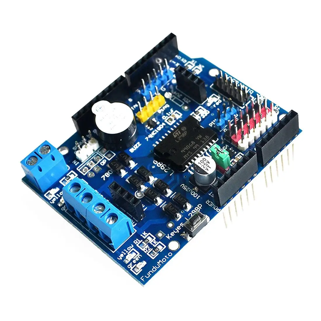 

L298P Motor Driver Module H-bridge Drive Shield Expansion Board High-Power DC Stepper Motor Controller