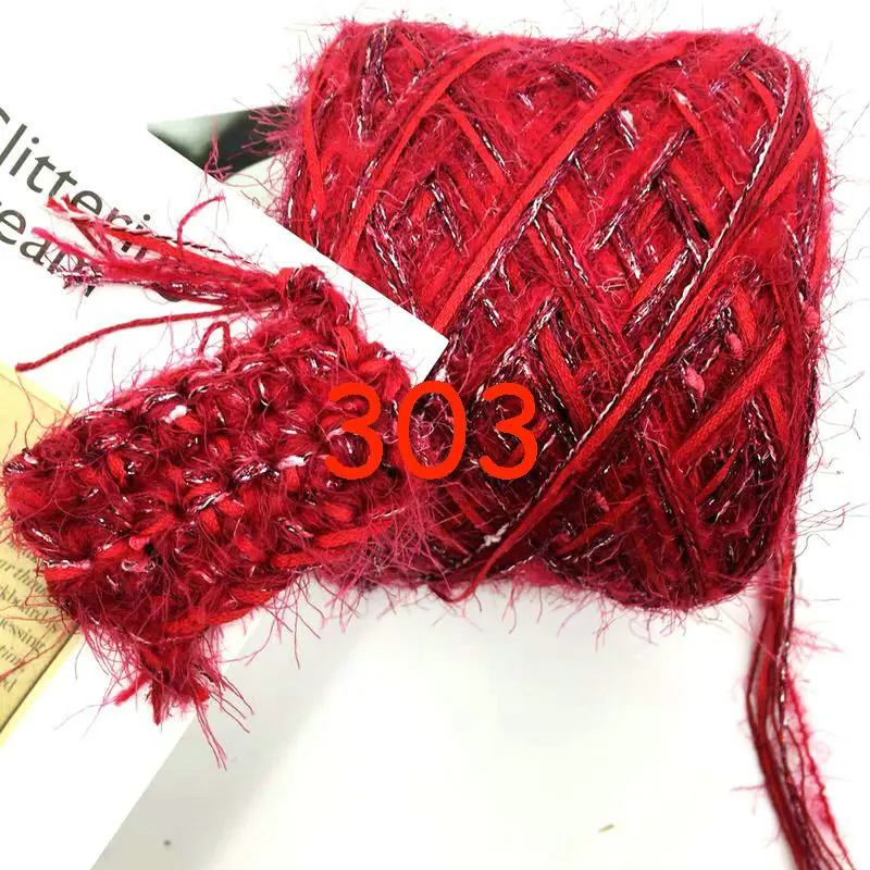 250 г, мохеровая пряжа для вязания, модная шерстяная пряжа, ручная вязка, вязаный шарф, вязаная шерстяная шаль t4 - Цвет: 303