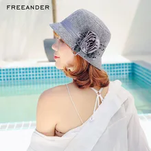 Freeander широкая Панама с полями туристическая шляпа для женщин новые модные летние шапки для маленьких девочек уличная однотонная пляжная Панама шапки