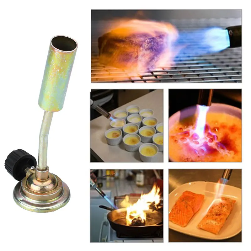 Flame Butane Gun Gas Torch Burners Jet Fire Lighter Weld Welding Soldering for Picnic Camping BBQ Heating Outdoor