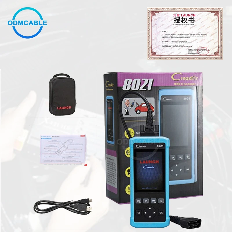 CR8021 Launch CReader 8021 Full System (BMS) SAS Oil Reset + ABS SRS EPB Auto OBDII EOBD Function Scanner| |