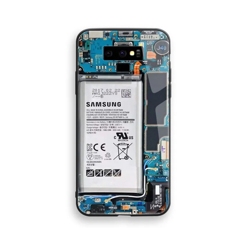 Painted Glass Case For Samsung galaxy note 9 Case Tempered Glass Silicon Protective Cover Cases For Samsung note 8 s9 s8 plus (15)