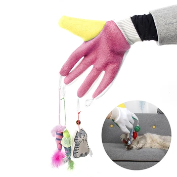 

Interactive Toy Lovely Ball Pet Funny Toy Cute Cat Toys Scratch Glove Toy Crazy Loving for Kitten Scratcher Magic Cat Teaser