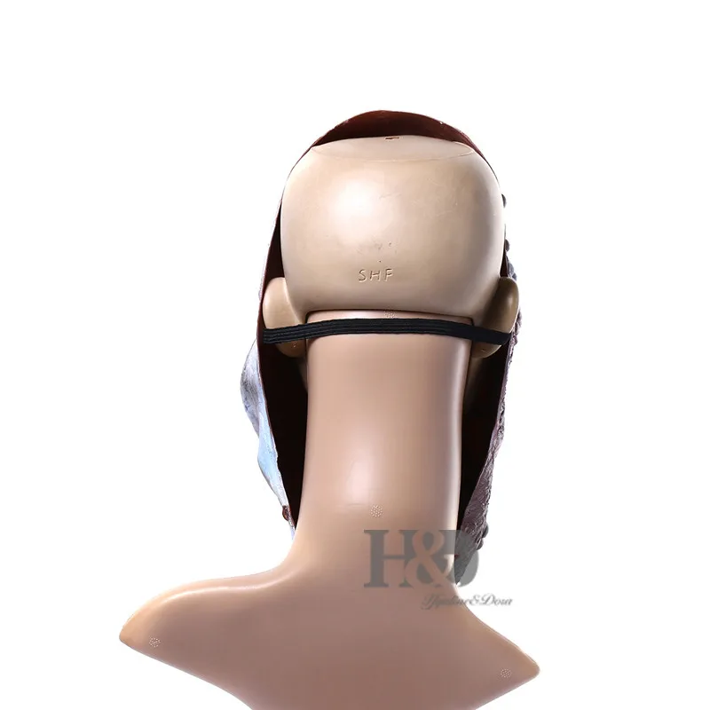 Beli H   D Awesome Horor Menyeramkan Halloween Masker dengan Abnormal Twisted Wajah dan Bekas Luka Menakutkan, latex (Menyeramkan Bekas Luka Wajah)