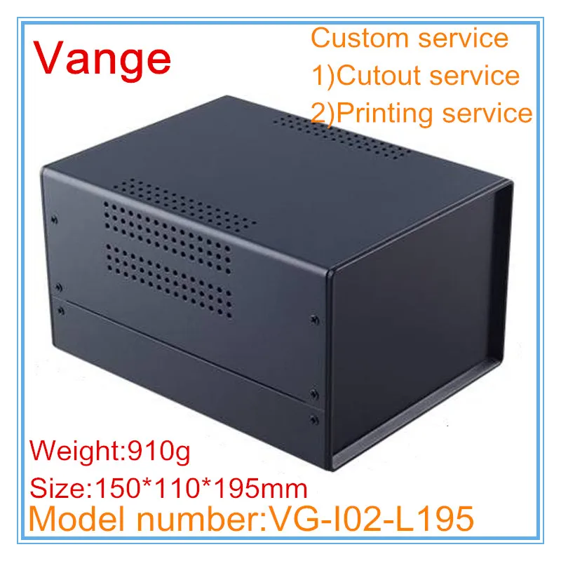 

1pcs/lot sheet metal junction box 150*110*195mm iron housing ABS plastic panels enclosure diy case for electronic control PCB